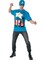 Adult Mens Marvel Vintage Comic Book Captain America Costume T-shirt Mask